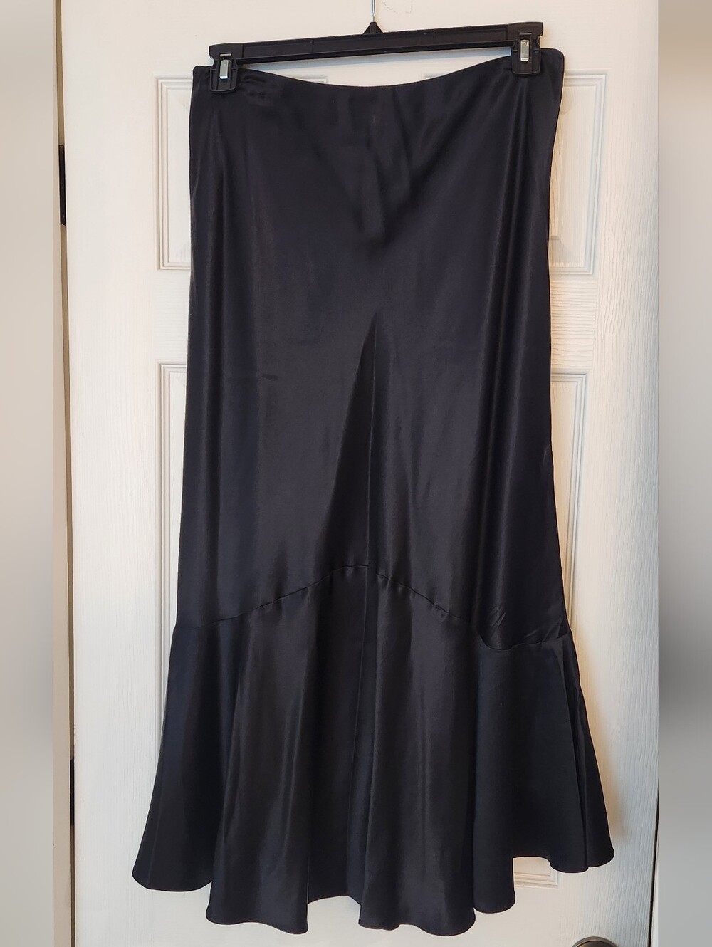 Ralph Lauren 100% Silk Flare Midi Skirt Size 12 - Picture 2 of 6
